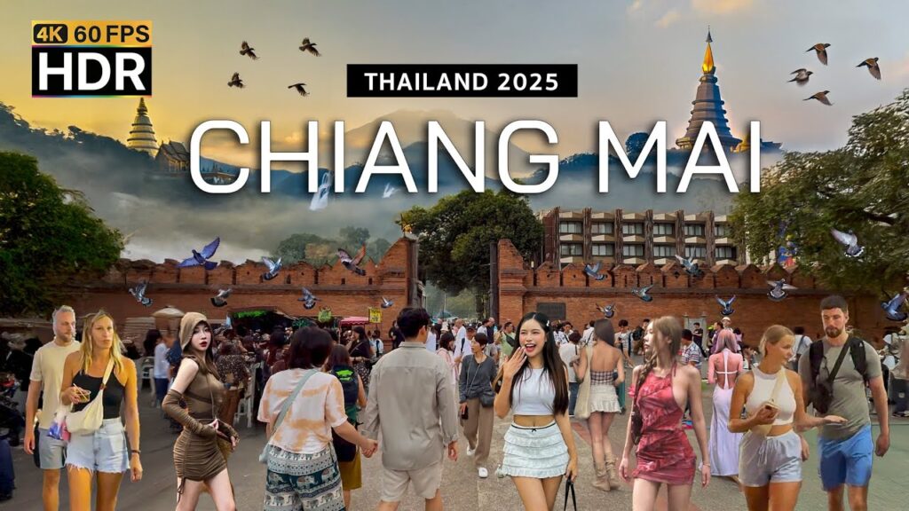 🇹🇭 4K HDR | Walking Chiang Mai Thailand 2025 – The World’s Most Beautiful Place – With Captions